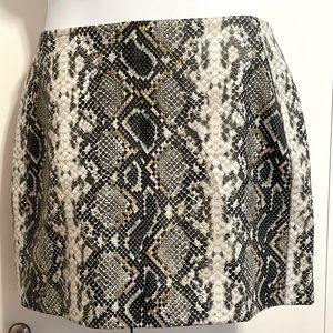 Aqua Faux Leather Miniskirt